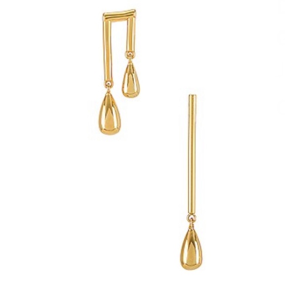 JENNY BIRD Be Seen Denni Mismatched Drop Earrings NWT 60$ - Picture 3 of 7